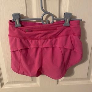 Shorts Lululemon sonic pink speed up low rise lined short 2.5"